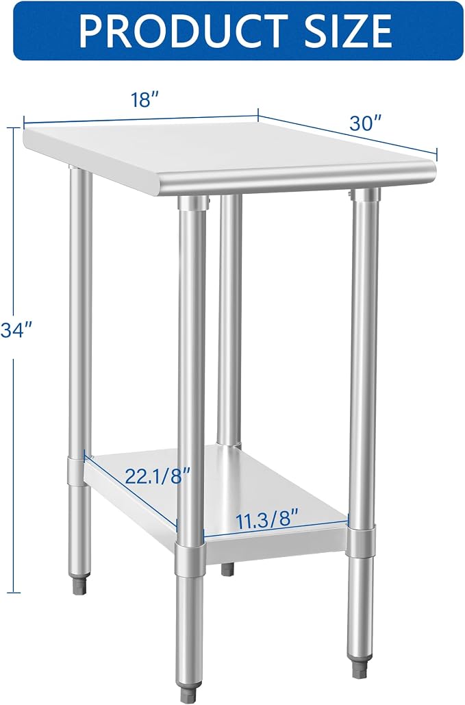 HARDURA Stainless Steel Table 30X18 Inches - Image 2