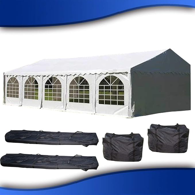 DELTA 32'x16' PVC Party Tent, Fire Retardant Wedding Tent Canopy, Outdoor Event - Image 2