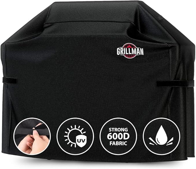 Grillman Grill Cover, BBQ Outdoor Grill Covers, Gas Grills, Waterproof by Grillman