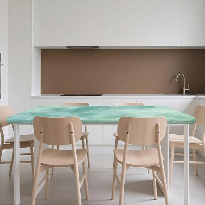 Rectangle Table Cloth Cover Waterproof Elastic Fitted Polyester Fitted - Image 9