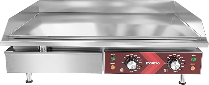 EGGKITPO Commercial Electric Griddle 29 Inch Large Countertop Griddle Non-Stick by EGGKITPO