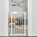 Narrow Baby Gate 24 to 29 Inch Wide Pet Gate Pressure Mounted No Drill Safety by FlowerFrail