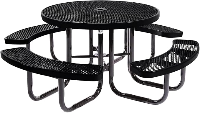 COATEDOUTDOORFURNITURE Heavy-Duty Portable Outdoor Picnic Table by CoatedOutdoorFurniture