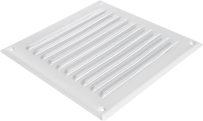 Square Ventilation Grille / 6" x 6" Inch Inside Measurement/White Metal Air - Image 4
