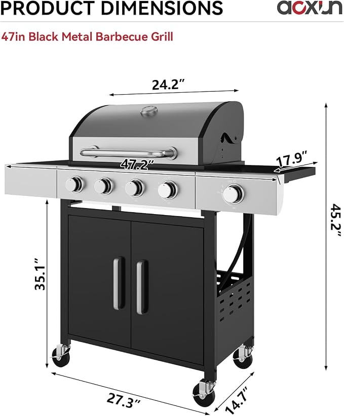 Aoxun 4-Burner Propane Grill - Image 2