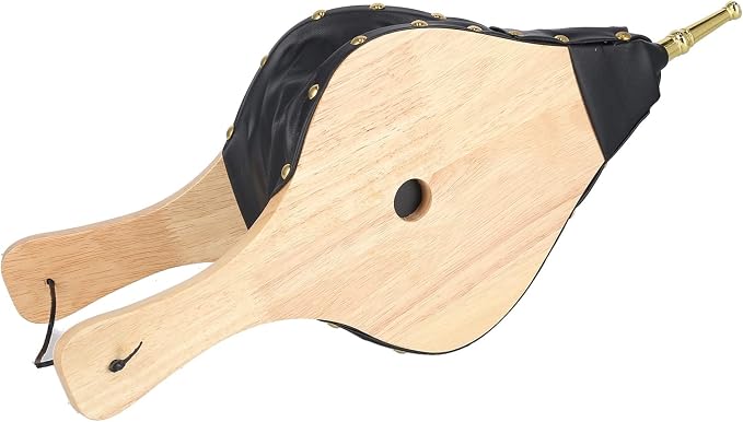 Wood Bellows Blower Fireplace, Wooden Air Blower - Image 2