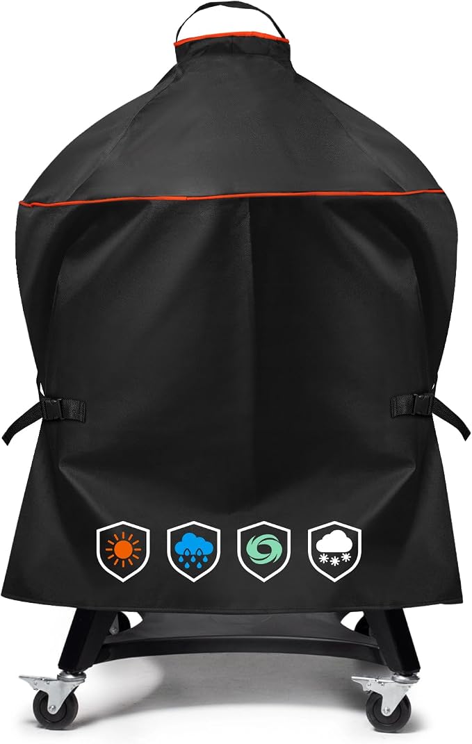 Heavy-Duty 600D Grill Cover fit by EZ-DONGTENG