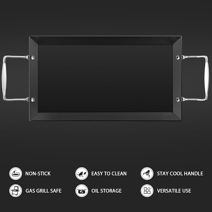 Utheer Upgraded Nonstick Cast Iron Griddle - Image 7