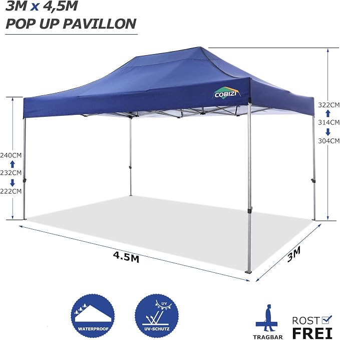 COBIZI 10x15 Pop up Canopy Tent 10x15 Canopy - Image 4