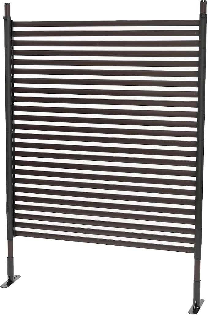 Metal Outdoor Privacy Screen, Freestanding Outdoor Divider Decorative Privacy by KannBeki