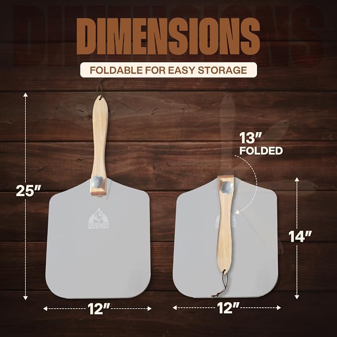 Chicago Brick Oven Aluminum Pizza Peel 12" x 14" - Image 2