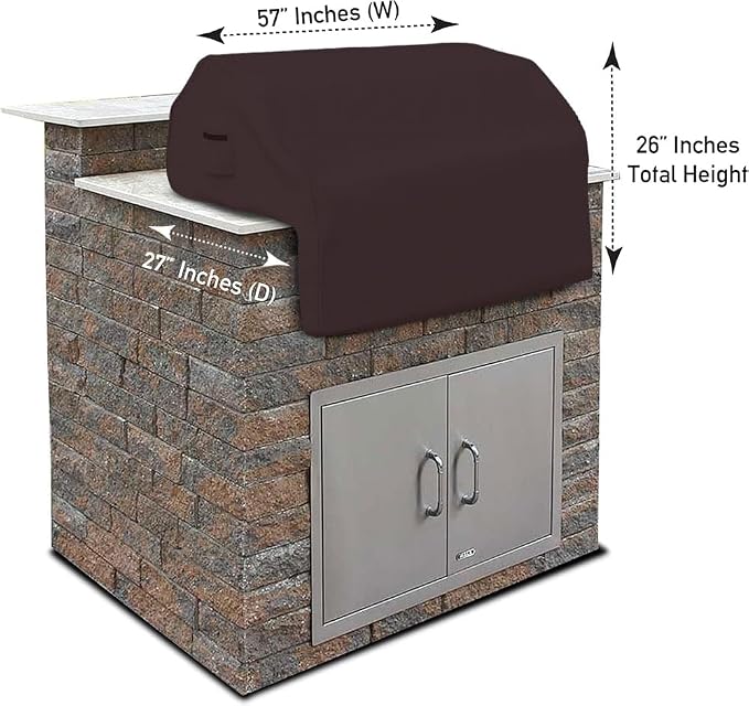 Covers & all Built-in Outdoor Grill Cover, Durable 12 Oz Waterproof Cover Max - Image 2