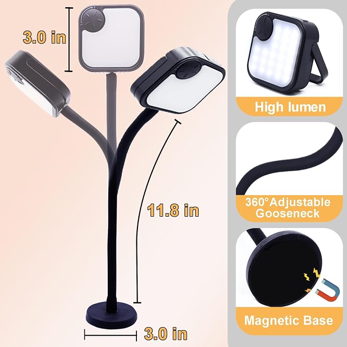 Grill Lights for Outdoor Grill, Magnetic Grill Lights Rechargeable Ultra-Bright - Image 4