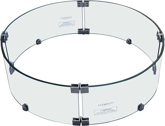 All Fire Table Pit Wind Screens and Stainless Steel Buner Lid from ELEMENTI | by AMSFireplaceInc
