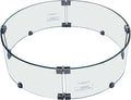 All Fire Table Pit Wind Screens and Stainless Steel Buner Lid from ELEMENTI | by AMSFireplaceInc