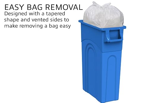 United Solutions Highboy Recycling Bin, 23 Gallon, Space Saving Slim Profile - Image 4