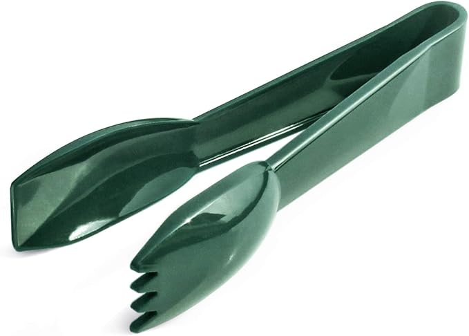 Plastic Serving Tongs, Food Safe Polycarbonate, Green