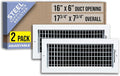 Fits 16x6 Duct Opening Steel Adjustable Air Supply Grille by Handua | Register by Handua