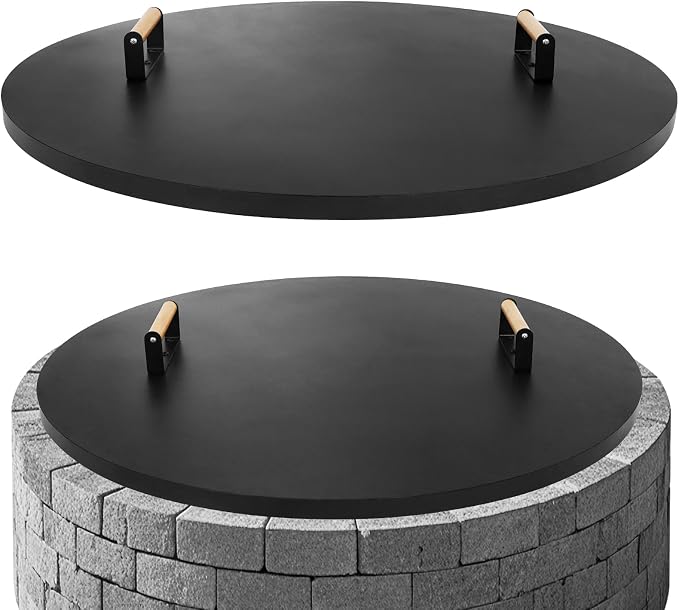 G GOOD GAIN Firepit Lid Round 36 Inch by GGOODGAIN