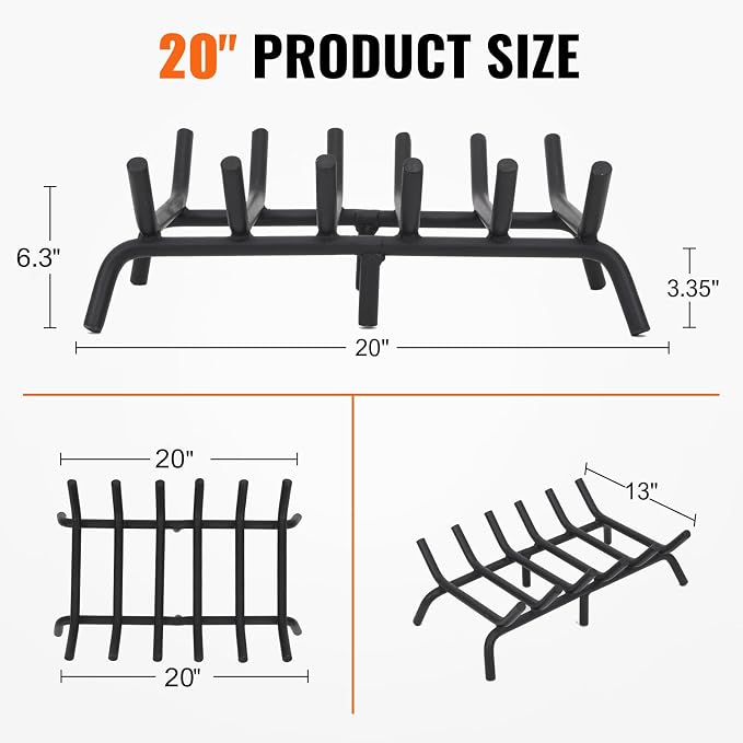 Fireplace Grate 20 inch - Image 2