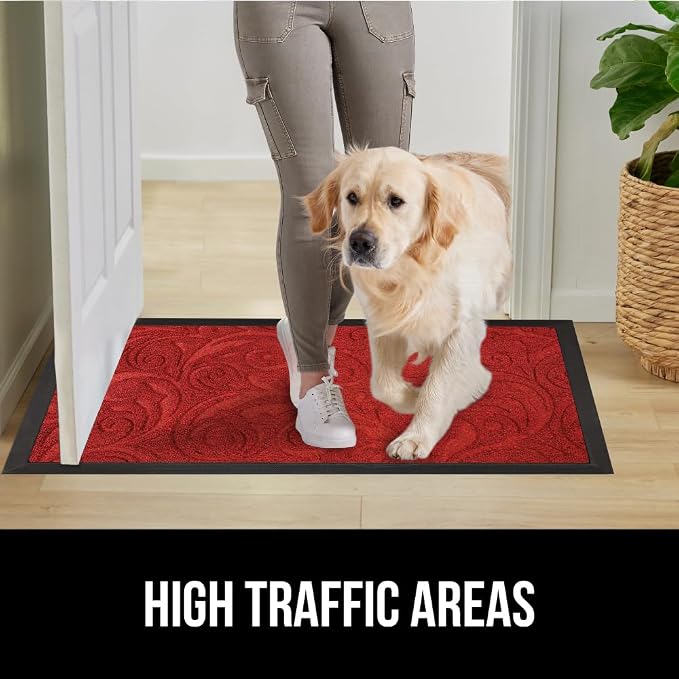 GORILLA GRIP 100% Waterproof All-Season WeatherMax Doormat US Designed Natural - Image 6