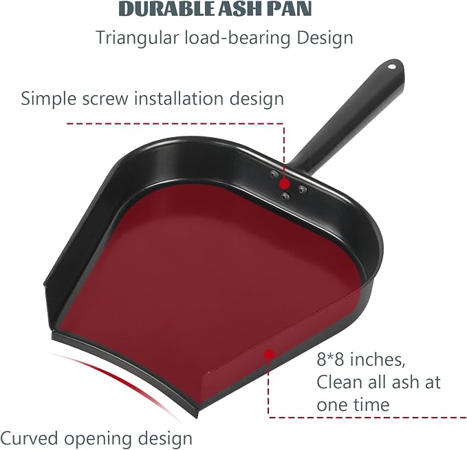 Ash Tool and Ash Pan fit Big Size Green Egg, Stainless Steel Grill Cleaning - Image 3