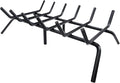 Fireplace Grate, Fireplace Log Holder, 27 inch Heavy Duty Solid Cast Iron by Luoieo