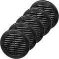 4 Inch Black Air Vent Cover – Pack of 5 – Plastic Round Air Vent Grill Cover by Unknown