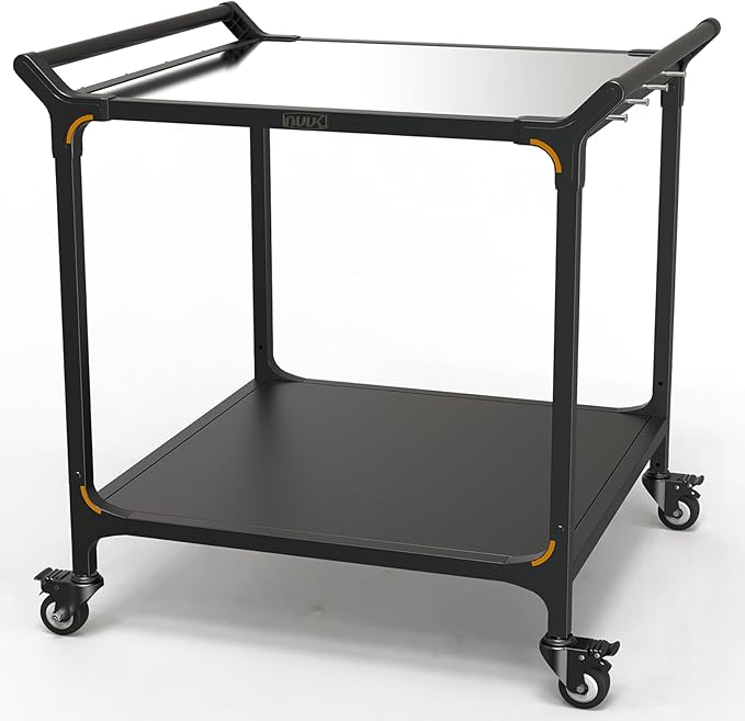 NUUK Grill Cart 32" x 32" Stainless Steel Pizza Oven Table by NUUK