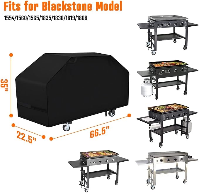 iCOVER 36 inch Griddle Cover for Blackstone, 600D Heavy Duty Waterproof Canvas - Image 4