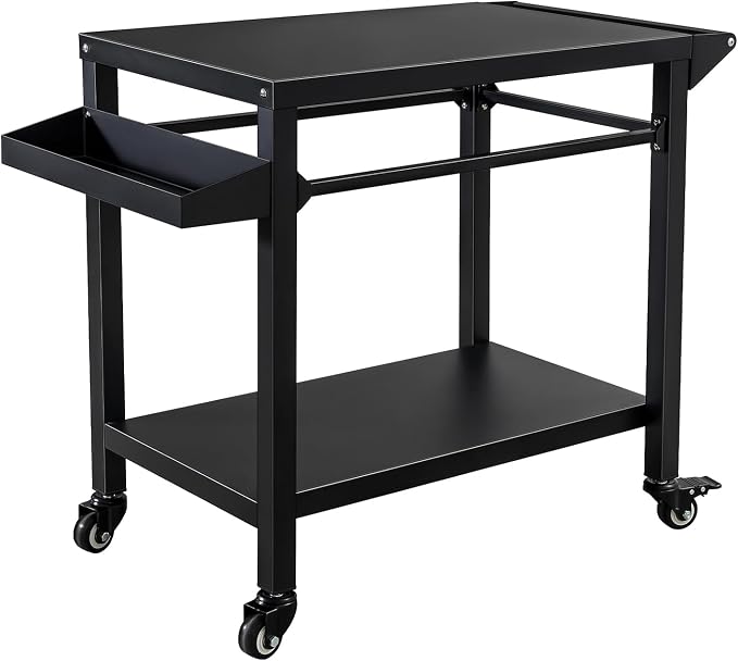 Outdoor Grill Cart Stand Table Pizza Oven by Unknown
