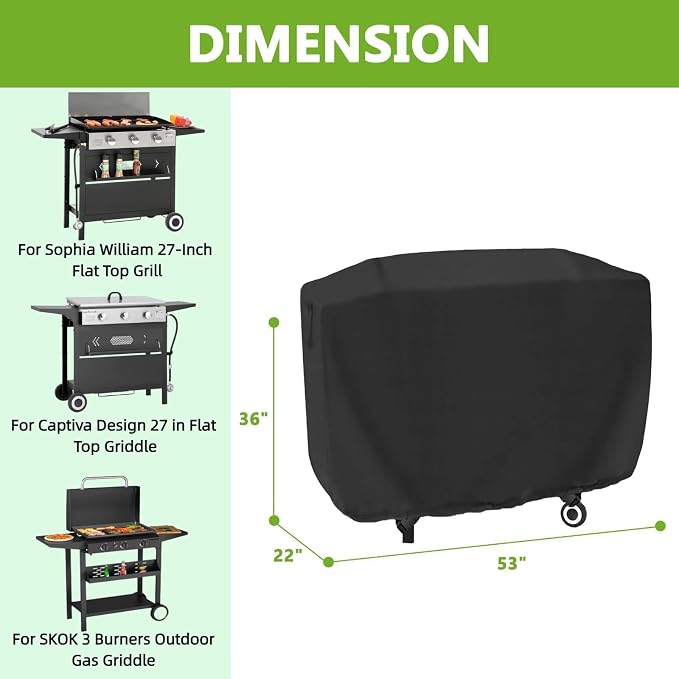 Flat Top Grill Cover Waterproof - Image 5