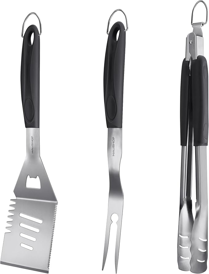 HAUSHOF Large Grill Accessories Heavy Duty BBQ Set Gifts - Image 8