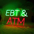 JFLLamp EBT&ATM Neon Signs for Wall Decor Neon Lights for Business Led Signs by JFLLamp