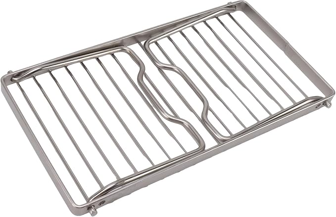 Folding Camping Grate, Stainless Steel Adjustable Height Campfire Grill by ZPurifylline