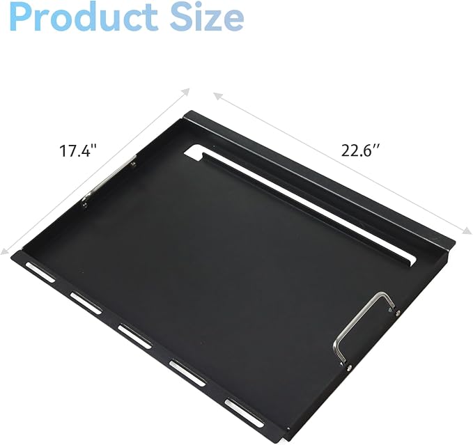 Full-Size Griddle Inserts for Weber Spirit 300 Spirit II 300 Series, Flat Top - Image 2