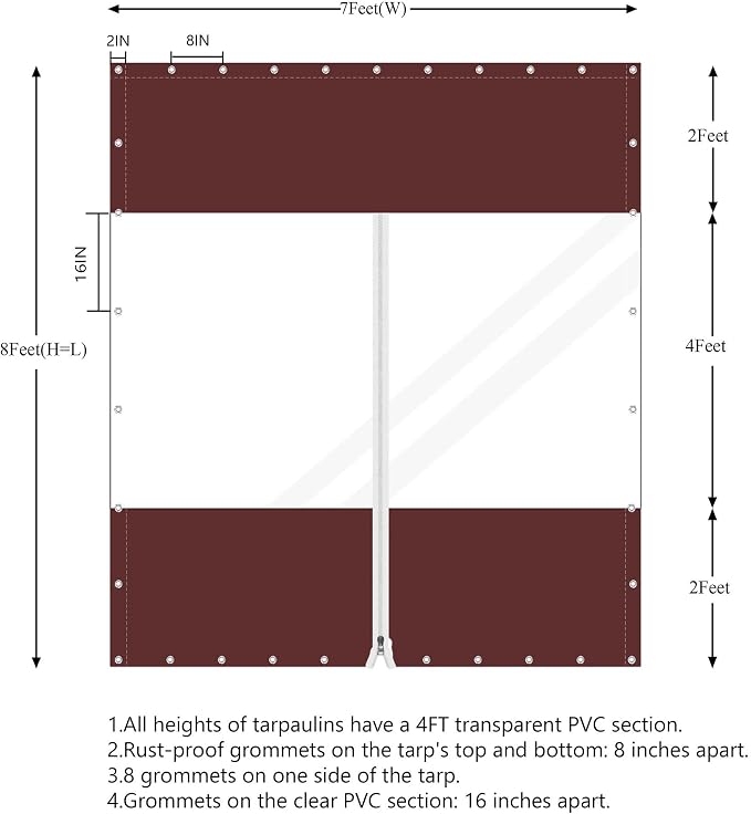20 Oz Outdoor Vinyl Curtain - Image 5