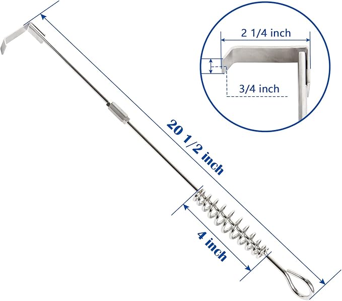 FIRELOOP 20" Stainless Steel Ash Tool Poker - Image 2