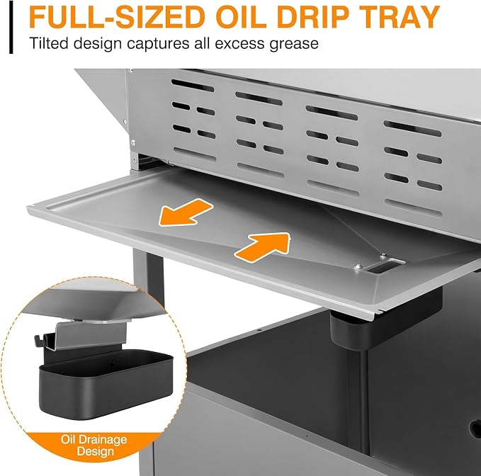 4 Burner Propane Gas Grill - Image 5