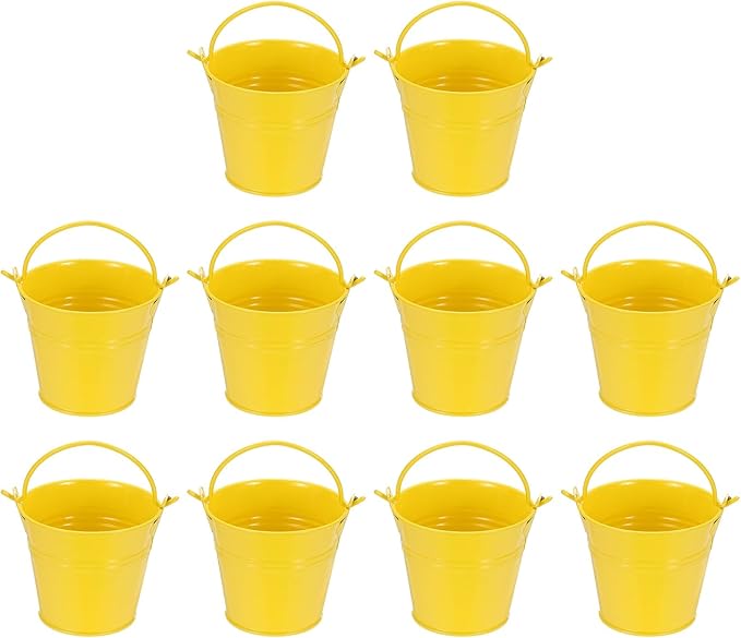 Small Metal Buckets, Mini Buckets by YELARXI
