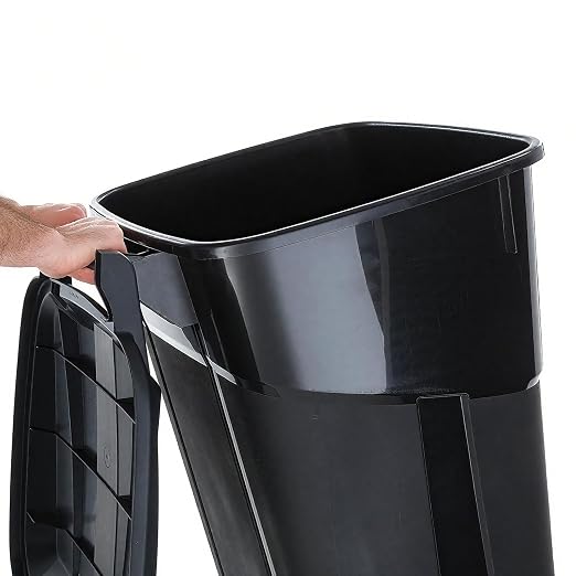 32 Gallon Wheeled Heavy Duty Plastic Garbage Can - Image 4