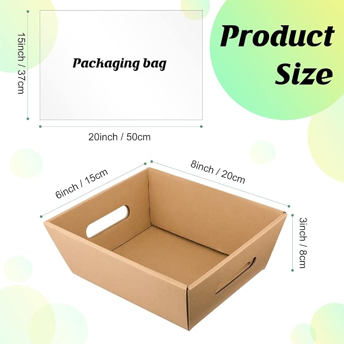 Fainne 74 Pcs Baskets for Gifts Empty Bulk DIY Empty Gift Basket Include 20 - Image 2