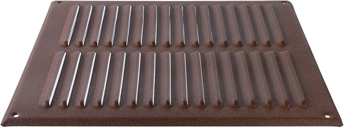 Square Ventilation Grille / 10" x 10" Inch Inside Measurement/Brown Metal Air - Image 5