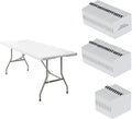 50 Pack of 6 Foot Foldable Table by VISTACASA
