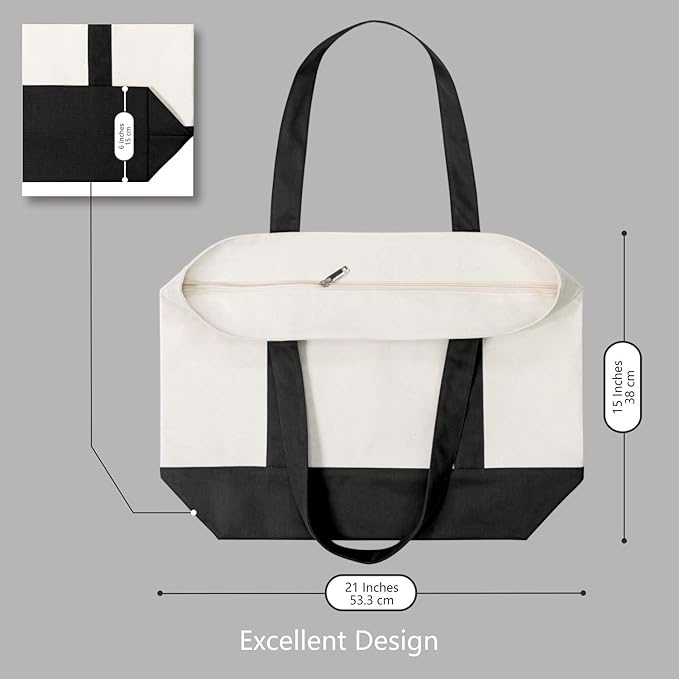TOPDesign 30-Pack Canvas Tote Bags - Image 5
