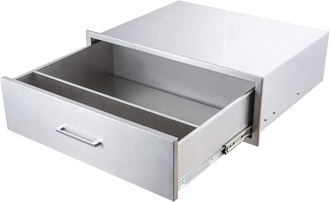 Outdoor Kitchen Single Drawer Stainless Steel BBQ Enlarger -30" W x 10" H x 23" by Unknown