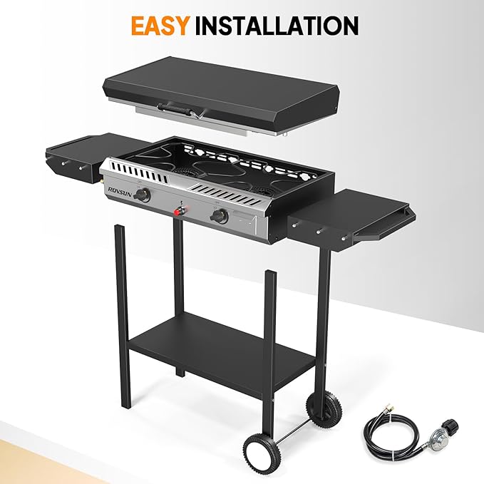 ROVSUN 2 Burner Outdoor Propane Gas Stove - Image 5