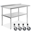 GRIDMANN Stainless Steel Table 48 in. x 24 in., NSF Commercial Kitchen Prep & by GRIDMANN