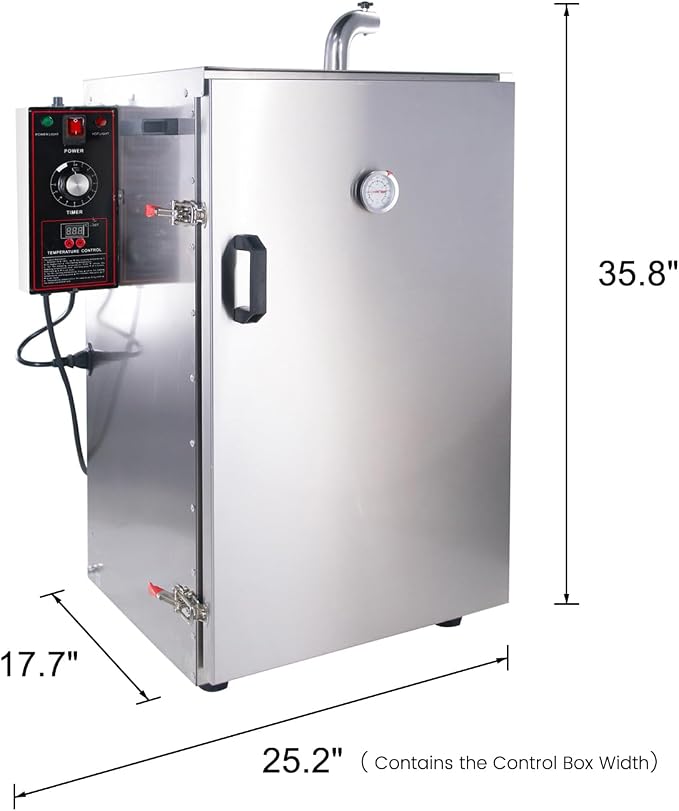 CLIVIA Electric Vertical BBQ Smoker, 5 Layers Outdoor Smoker Oven - Image 8