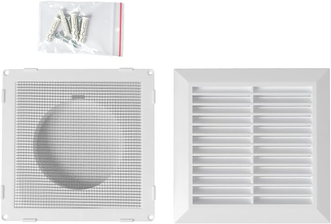 White 4" Inch Ventilation Grille - Image 7